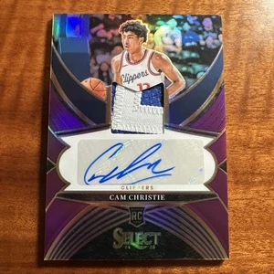 Cam Christie 2024-25 Panini Select 16/99 RPA Auto Patch Purple RC #RJA-CAM - Picture 1 of 3