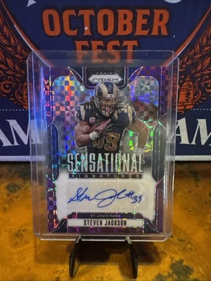 2024 Panini Prizm - Sensational Signatures Steven Jackson #SS-SJN Purple... - Image 1 of 3