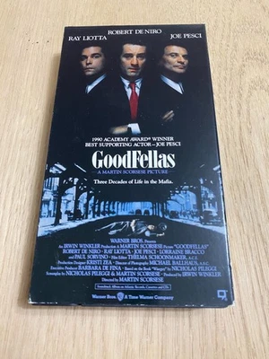 Goodfellas VHS 1991 Robert De Niro Ray Liotta Joe Pesci Mobster Gangster Classic Foto 1 de 4