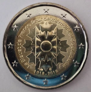France 2 euro coin 2018 "Bleuet de France" UNC - Picture 1 of 2