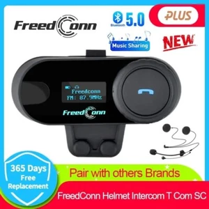 Freedconn T Com SC Bluetooth Motorcycle Intercom Helmet Headsets Wireless Commun - Picture 1 of 6