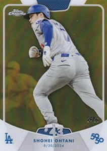 Shohei Ohtani DODGERS TOPPS 2024 50/50 SB 43 8/30 ARIZONA 85 GOLD 24/50 - Picture 1 of 2