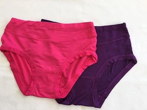 Bamboo Pants Knickers Brief Ladies Antibacterial Breathable Absorbent 2 Pairs - Picture 1 of 22