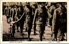 Postcard Daddy's Last Goodbye Little Girls Says Goodbye to Doughboy ~1918 F26