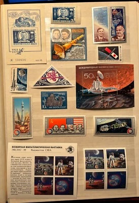 USSR/Russia 1961-1990, space, cosmos, Gagarin Apollo Soyuz, MNH, stamps & sheets - Image 1 of 4
