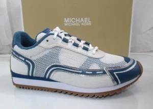 Michael Kors Byrdie Trainer Lace Up Sneakers Dark Chambray Multi Size 7.5 - Picture 1 of 12