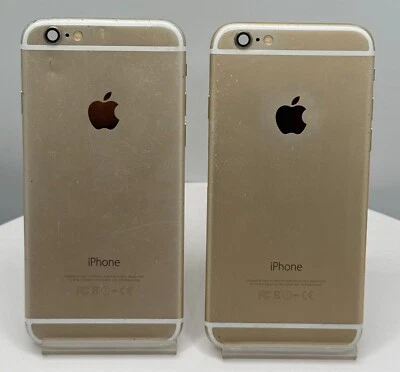 LOTE DE 2 para Apple iPhone 6 OEM marco trasero carcasa con piezas pequeñas (GRADO C) Foto 1 de 4