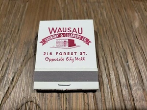 Vintage Wausau Laundry & Cleaners 216 Forest St Full Unstruck Matchbook - Picture 1 of 5