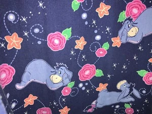 Disney Eeyore Floral Nurse Scrub Top - Picture 1 of 9