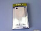 Orbyx Leather Flip Case White für Apple iPhone 4/4S, ORBFLIP-IP4-WH, Weiß