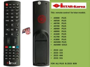 iSTAR KOREA ORGINAL REMOTE-CONTROL FOR plus& zeed333/all plus - Picture 1 of 3