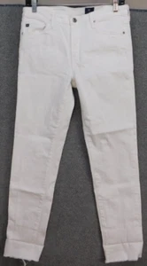 Adriano Goldschmied The Stevie Jeans Womens 28R Slim Straight Ankle White - Picture 1 of 19