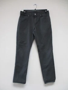 North Face Jeans Men's 34 Gray Solid Denim Outdoors Straight Straight Slim 34x30 - Picture 1 of 12