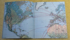 Vintage Luftansa Airlines Borduch/Logbook Atlas / Map RARE Find - Picture 1 of 3