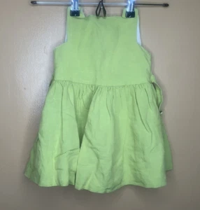 Bon Point Baby Girls Size 2 Dress Empire Waist Green Sleeveless - Picture 1 of 19