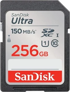 256GB Sandisk Ultra SDXC Memory Card Class 10 UHS-I (SDSDUNC-256G-GN6IN) - Picture 1 of 2