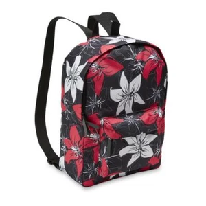 Girl's Backpack - Tropical Flower Style 11X16X4 carry w/ zipper pouch - Picture 1 of 2