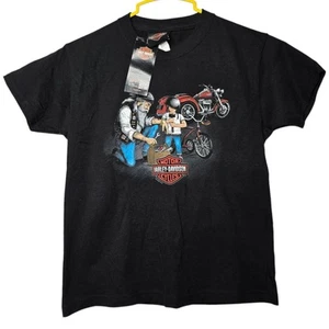 Harley Davidson Looney Tunes Graphic T-shirt - Illinois Youth Size Small 6-8 - Picture 1 of 7