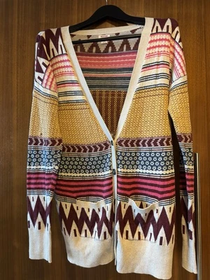 Mossimo Sweater Multicolor XS P2P 18” L  29” Long Sleeves Vintage Autumnal Fall - Image 1 of 4