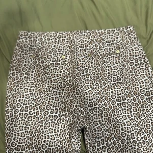 Michael Kors Pantaloni Leggings Jeans Donna Xl Leopardati Jeggings - Foto 1 di 5