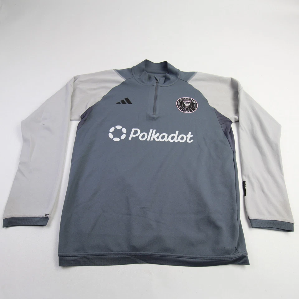Pullover para hombre Inter Miami CF Adidas gris usado Foto 1 de 1