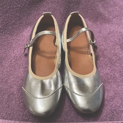 Zapatos planos de ballet clásicos Mary Jane antideslizantes para mujer/adolescente punta redonda Foto 1 de 4