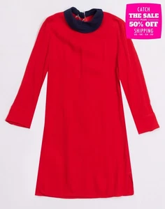 RRP€195 MARNI Kids Dress Size 4Y Red Slit Side - Picture 1 of 3