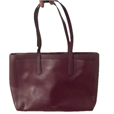 Bolso de hombro grande de trabajo Kate Spade Molly en ciruela/berenjena para computadora portátil Foto 1 de 4