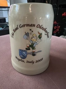 Beer Stein The Real Oktoberfest Naples Italy 2003 Very Good Condition - Picture 1 of 6