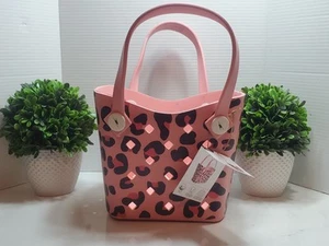 Aldi Crane Cute Pink Leopard Print Mini Haul-It-All Tote Bag💗NWT 2025 - Picture 1 of 8