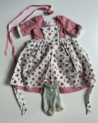 Muñeca American Girl Pleasant Company - Traje de cumpleaños Felicity Vestido Calcetines Pinner Foto 1 de 4