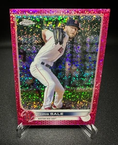 2022 Topps Chrome - Chris Sale - Magenta Speckle Refractor (#198/350) - #118 - Picture 1 of 5