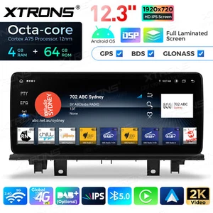 Ultra-Slim 12.3" Android 14 Octa Core 4G Car Stereo GPS For BMW X1 F48 2018+ EVO - Picture 1 of 15
