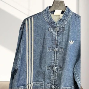 Adidas Denim Jacket L size Blue China Exclusive Snake Year China JP XS(US XXS) - Picture 1 of 10