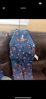 📀 Mono bordado con microscopio para niños pequeños - Christian Robinson naranja/azul 4T Foto 1 de 4