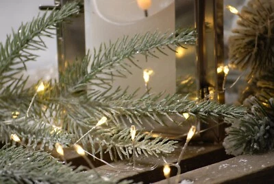 FESTIVE Christmas fairy decorative string lights 40 LED warm white XMAS outdoor + timer