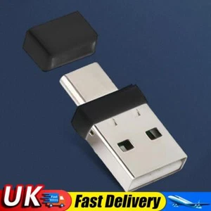 USB Type C 2 In 1 Mouse Jiggler Plug & Play Undetectable Mouse Shaker (Black) UK - Bild 1 von 11