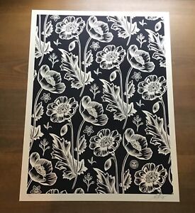 Shepard Fairey Obey Giant FLORAL PATTERN Signed Numbered Screen Print 78/150