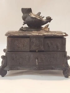 Ancien Coffret en Bois de la Forêt Noire Boîte à bijoux . XIXeme - Bild 1 von 12