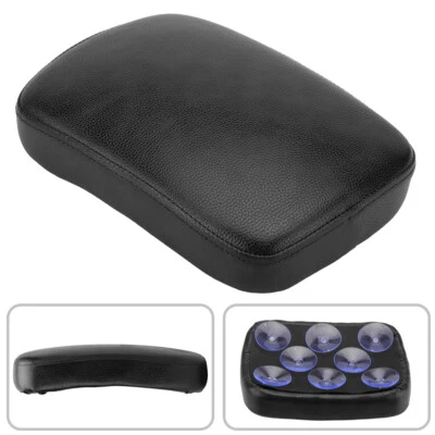 Motorcycle Rectangular Pillion Passenger Pad Seat 8 Suction Cup Pad For Harley Foto 1 de 4