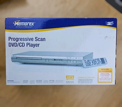 Reproductor de DVD CD MP3 Memorex Progressive Scan MVD2022 Nuevo Caja Abierta. Foto 1 de 4