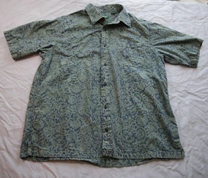 Camisa Orvis Para Hombre Grande Verde Patrón Floral Calce Clásico Abotonada - Imagen 1 de 13