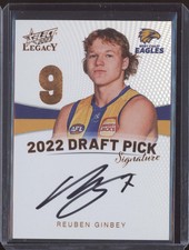 Reuben Ginbey 2023 Select Legacy Draft Pick Signature Copper 147/175