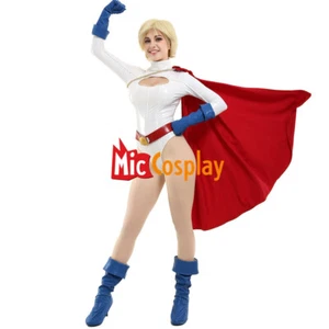 Para mujer Kara Karen Disfraz de Cosplay Body Blanco con Capa Halloween Juego Completo - Imagen 1 de 11