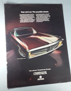Anuncio original de revista Chrysler 300 1969 "You Next Car. El sueño posible" - Imagen 1 de 1