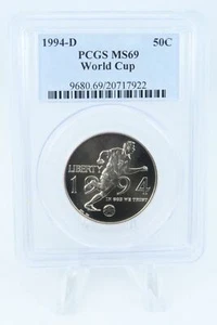 1994-D PCGS MS69 World Cup Modern Commemorative Half Dollar 50C - Picture 1 of 2
