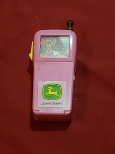 Rare, John Deere  Pink Toy flip Phone, rings, plays songs and lights up 2009 - Picture 1 of 10