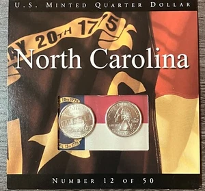 North Carolina US Minted Quarters 25c # 12 of 50 Sealed Set - Picture 1 of 1