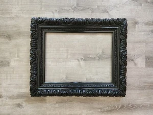 16x20 Black Baroque Ornate Frame for Pictures, Art Print, Canvas, Photo, 20x24 - Picture 1 of 7