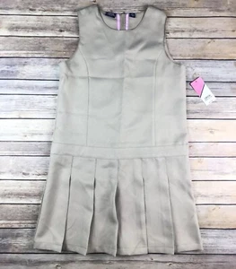 New Girls IZOD Khaki Dress Approved Schoolwear Size 14 School Church NWT - Picture 1 of 4